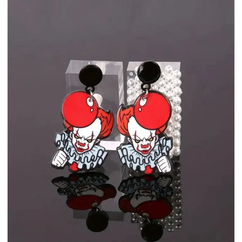 Pennywise Inspired Acrylic Dangle Earrings
